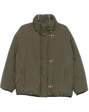 Fay Zip-Up Puffer Jacket - Green