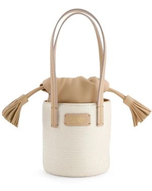 Giambattista Valli Strandtasche Mit Logo-Patch - Weiß