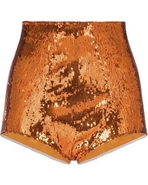 Dolce & Gabbana Short À Sequins - Orange