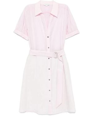 Vince Belted Mini Dress - Pink