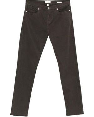 FRAME Halbhohe Slim-Fit-Jeans - Grau