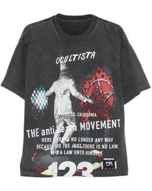 RIVINGTON roi Rebis Graphic-Print T-Shirt - Black
