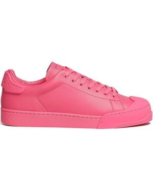 Marni Dada Bumper Low-Top Leather Trainers - Pink