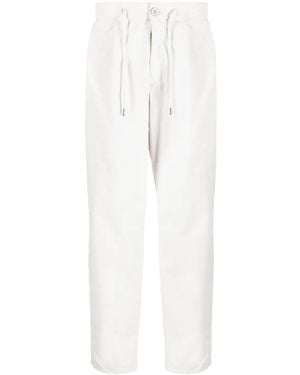 Herno Straight-Leg Drawstring Trousers - White