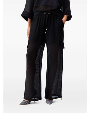 Liu Jo Sheer Cargo Pants - Black