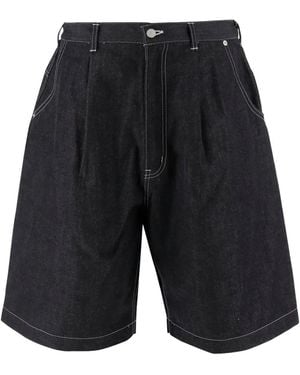 Comme des Garçons Bermuda En Jean - Gris