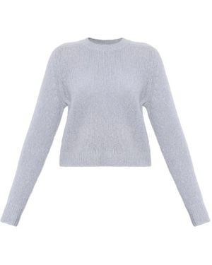 Lisa Yang Solene Ribbed-Trim Sweater - White