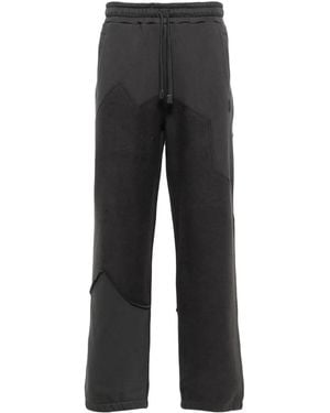 Objects IV Life Thought Bubble Paneled Track Pants - Black
