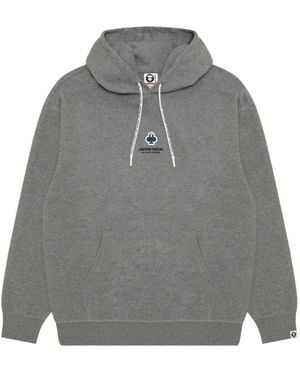 Aape By A Bathing Ape Hoodie Aape Aapenow Clover Moonface - Gris