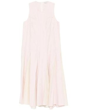 Phisique Du Role Pleated Panelled Midi Dress - Pink
