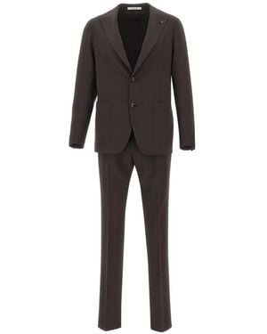 Tagliatore Tailored Wool Suit - Black