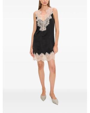 Simon Miller Bea Lace-Trimmed Mini Dress - Black
