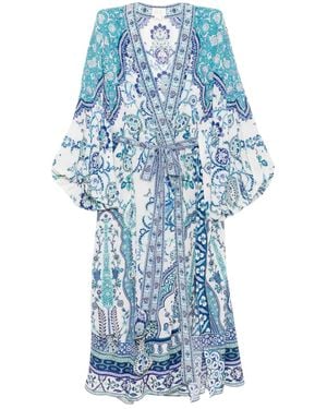 CAMILLA Isnik Lullaby Cape - Blue