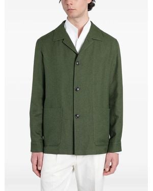 ZEGNA Patch-Pocket Jacket - Green