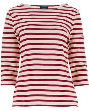 Saint James Camiseta a rayas - Rojo