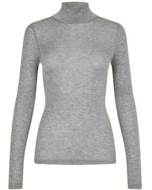 Samsøe & Samsøe Camiseta Sadou De Manga Larga - Gris