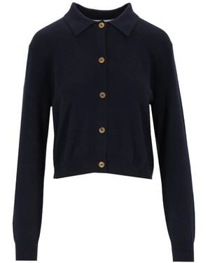 arch4 Wrexham Cardigan Aus Kaschmir - Blau