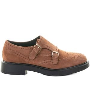 Fratelli Rossetti Double-buckle brogue boots - Braun