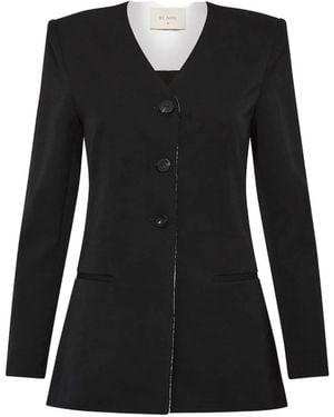 St. Agni Vネック ジャケット - ブラック