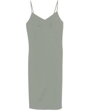 Calvin Klein Spaghetti-Strap Midi Dress - Grey