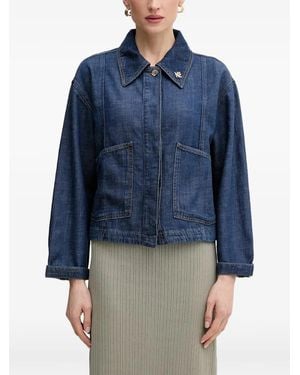 Mos Mosh Button-Up Denim Jacket - Blue