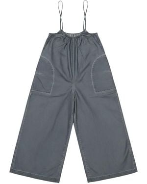 Uma Wang Paul Spaghetti-Strap Jumpsuit - Blue