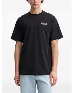 Les Deux Logo-Detail T-Shirt - Black