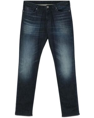 Emporio Armani Slim Denim Cotton Jeans - Blue