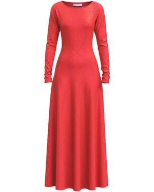 MACCAPANI Abito Lungo Juls - Rosso