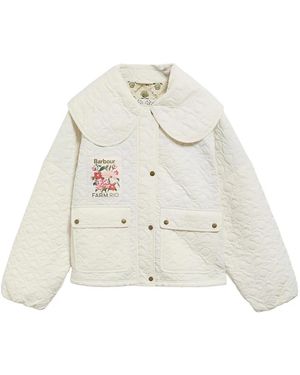 Barbour Farm Rio Lotus Quilted Jacket - White