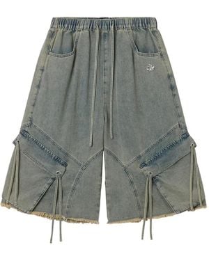 Izzue Shorts Met Franje En Trekkoord - Grijs