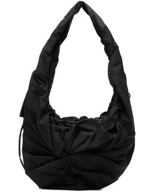 Côte&Ciel Po L Knotted-Detail Shoulder Bag - Black