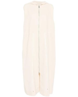 Studio Nicholson Hooded Zip-Up Maxi Dress - White