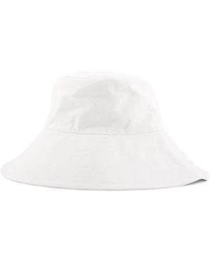 Sensi Studio Adjustable-Band Linen Hat - White
