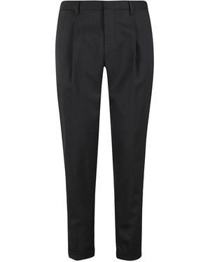 Briglia 1949 Tiberios Pleated Trousers - Black
