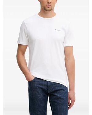 Hackett Logo-Print Short-Sleeve T-Shirt - White