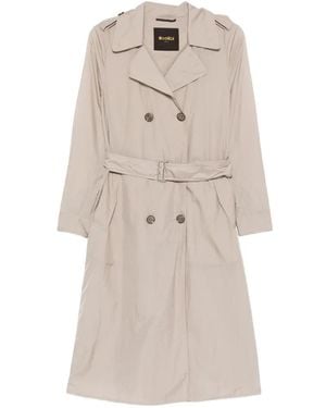 Moorer Gabardina Cleopatra con cinturón - Neutro