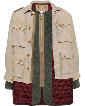 Kolor Giacca Con Design Patchwork - Neutro