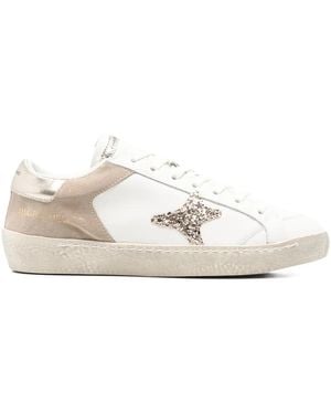 AMA BRAND Timeless Star-Appliqué Trainers - White