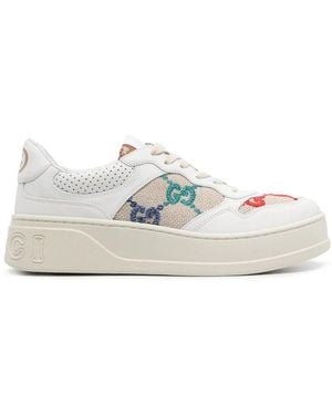Gucci ホワイト& gg スニーカー