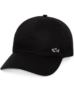 Paul & Shark Logo-Embroidered Baseball Cap - Black