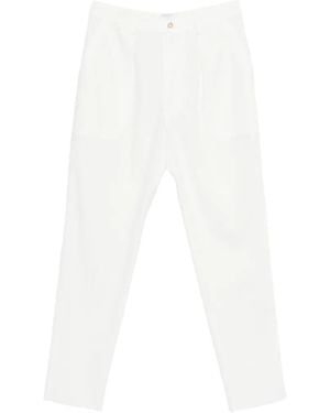 Eleventy Pleated Pants - White