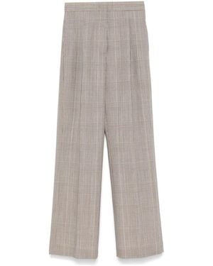 MSGM Check-Pattern Trousers - Grey