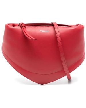 FEDERICO CINA Leather Shoulder Bag - Red