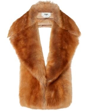 Fendi Fur Scarf - Brown