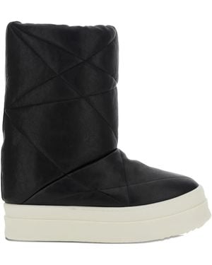Rick Owens Quilted Leather Boots - Black