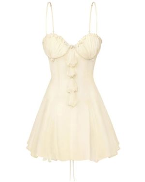 Stolen Stores Shell Ruffled Dress - White