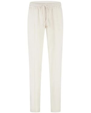 Fedeli Drawstring Trousers - White