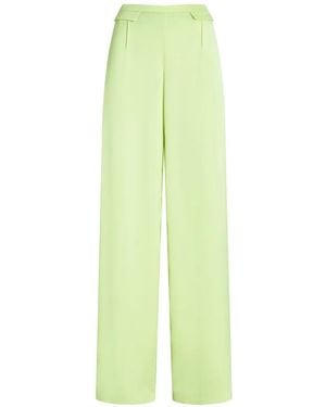 Genny Flap-Pocket Pants - Green