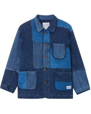 AFTERMATHS Patchwork Pocket Jacket - Blue